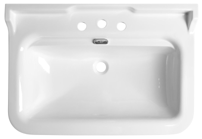 Kerasan WALDORF keramické umyvadlo 80x55cm, 3 otvory, bílá 4141K1-3