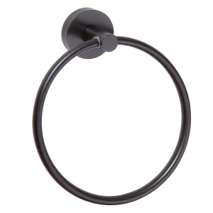 Sapho X-ROUND BLACK držák ručníků kruh, černá mat XR411B