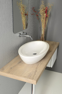 Isvea SISTEMA keramické umyvadlo 75x42cm, bílá 10AR65075