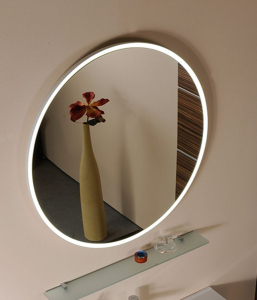 Sapho FLOAT kulaté LED podsvícené zrcadlo ø 600mm, bílá 22559