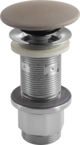 Sapho Umyvadlová výpust 5/4“, click-clack, betonová zátka, 10-80mm, písková mat FG914
