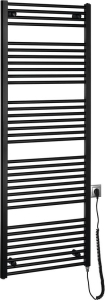 Aqualine DIRECT-E elektrické otopné těleso rovné 600x1680 mm, 800 W, černá ILE66TB