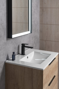 Sapho CUBEMIX stojánková umyvadlová baterie, černá mat CM002B