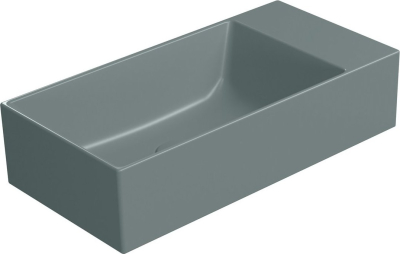 GSI KUBE X keramické umývátko 50x25cm, bez otvoru, pravé/levé, agave opaco 9486004