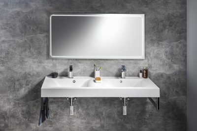 Sapho GEMINI zrcadlo s LED osvětlením 130x60cm GM130