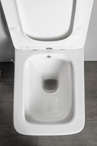 Sapho PORTO CLEANWASH závěsná WC mísa Rimless, integrovaná baterie a bidet. sprška, 36x5cm, bílá PZ102RX