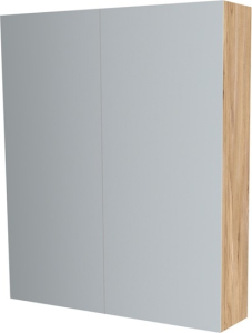 Mereo Koupelnová skříňka zrcadlová 60 cm, galerka, 2 x dvířka, Multidecor, Jasan horský CN798G62JASH