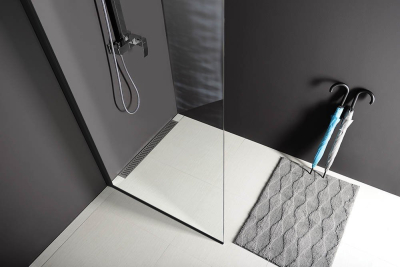 Polysan MODULAR SHOWER BLACK jednodílná zástěna pevná k instalaci na zeď, 1000 mm MS1-100B