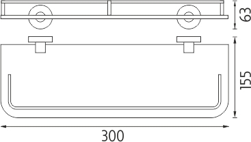 Nimco UNIX Police s ohrádkou, 30 cm UN 13091AX-30-26