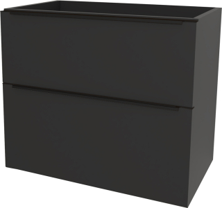 Mereo Mailo, koupelnová skříňka 81 cm, černé madlo, Multidecor, Černá Supermat CN591SBCIPM