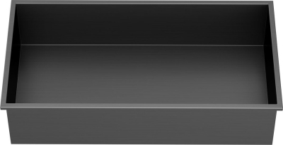 Sapho DENBO zapuštěná police do obkladu, 510x270mm, nerez, gun metal 1301-53B