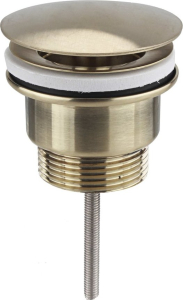 Sapho Umyvadlová výpust 5/4“, neuzavíratelná, velká zátka, 10-55mm, zlato mat 542.742.5GB