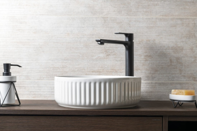 Isvea ION keramické umyvadlo na desku, průměr 36cm, bílá 10NF66036