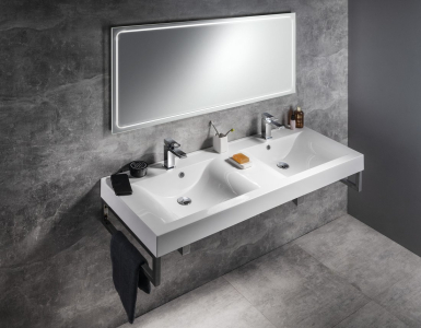 Sapho GEMINI zrcadlo s LED osvětlením 160x55cm GM160