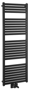 Aqualine TONDI otopné těleso rovné 450x1330 mm, středové připojení, černá mat DT476T