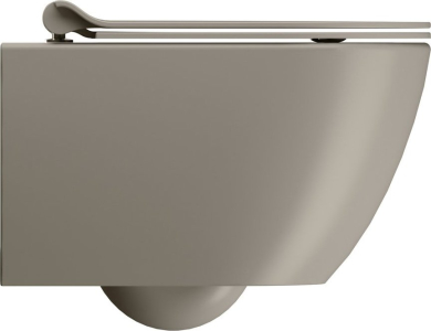 GSI PURA závěsná WC mísa, Swirlflush, 36x50cm, tortora dual-mat 881605