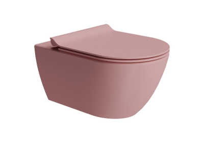 GSI PURA závěsná WC mísa, Swirlflush, 36x55cm, blush dual-mat 881524