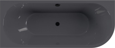 Polysan VIVA L MONOLITH asymetrická vana 170x75x60cm, šedá 70119M.30