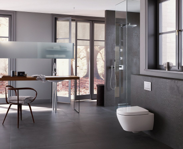 Geberit GEBERIT SIGMA30 ovládací tlačítko, bílá lesk/chrom 115.883.KJ.1