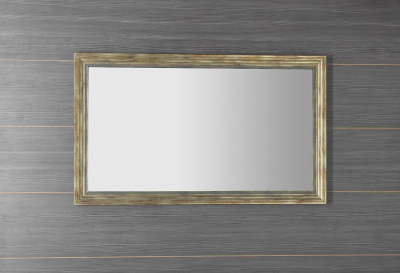 Sapho DEGAS zrcadlo v dřevěném rámu 71, 6x121, 6cm, černá/starobronz NL732