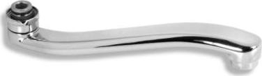 Novaservis Výtokové ramínko prohnuté 25 cm bílá-chrom RAM1070,1
