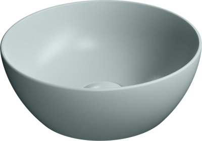 GSI PURA keramické umývátko na desku, průměr 32cm, ghiaccio mat 885415