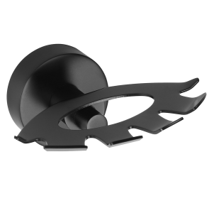 Sapho X-ROUND BLACK držák kartáčků, černá mat XR901B