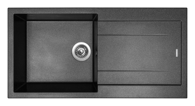 Granitový dřez Sinks AMANDA 990 Metalblack+ELKA AM99074ELCL