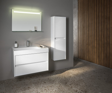 Sapho NIRONA skříňka vysoká 40x140x20cm, 2x dvířka, levá/pravá, dub Mocca NR450-1212