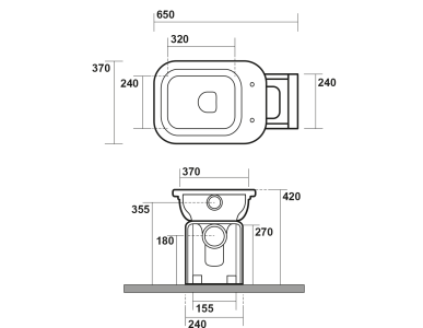 Kerasan WALDORF WC mísa s nádržkou, spodní/zadní odpad, bílá-chrom WCSET19-WALDORF