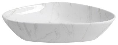 Sapho DALMA keramické umyvadlo na desku, 58, 5x39 cm, carrara MM217