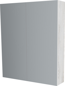 Mereo Koupelnová skříňka zrcadlová 80 cm, galerka, 2 x dvířka, Multidecor, White Loft Pine CN798G82WLP1