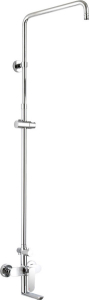 Mereo Nástěnná baterie Mada 150mm s otoč. ramínkem a tyčí pro ruční a talířovou sprchu, bez příslušenství CBE60101SM
