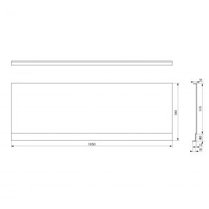 Polysan PLAIN NIKA panel 165x59cm 72515