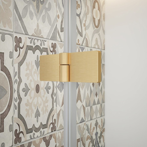 Gelco TRINITY GOLD MATT čtvercový sprchový kout 1200x1200mm, rohový vstup, matné sklo GT2212-12M-G
