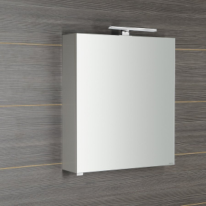 Sapho RIWA galerka s LED osvětlením, 50x70x17cm, bílá lesk RIW050-0030