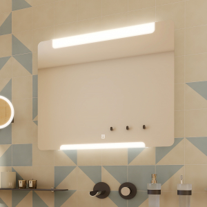 Nimco OBDELNÍKOVÁ - OBLÉ ROHY LED zrcadlo 900x700 s dotykovým senzorem ZP 22019V