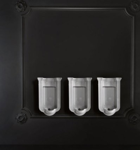 Kerasan WALDORF urinál se zakrytým přívodem vody, 44x72cm, bílá 413001