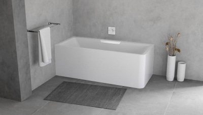 Polysan CASCATA L MONOLITH obdélníková vana 180x80x60cm, kaskáda bílá 73836ML.101