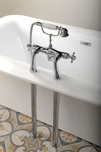 Sapho ANTEA připojení pro instalaci vanové baterie na okraj vany (pár), bronz 9856