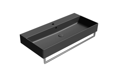 GSI KUBE X keramické umyvadlo 100x47cm, černá mat 9423126
