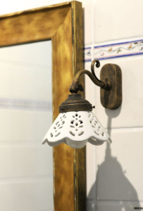 Sapho BARI svítidlo E14, 40W, 230V, keramické stínítko, bronz MC811