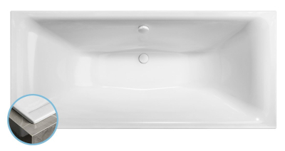 Polysan KALDERA SLIM obdélníková vana 180x80x40cm, bílá 60611S