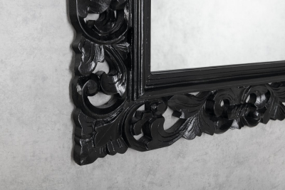 Sapho SCULE zrcadlo ve vyřezávaném rámu 70x100cm, černá IN167