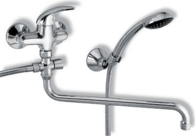 Novaservis Vanová paneláková baterie 150 mm Metalia 55 chrom -lék páka 55071,0L