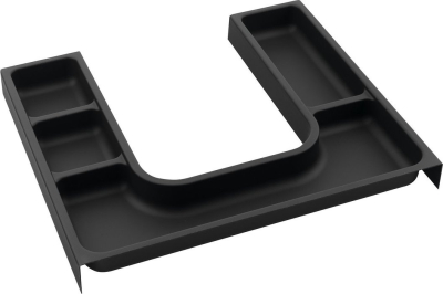 Sapho LINDO "U" organizér 372x36x323mm, plast, antracit LD001
