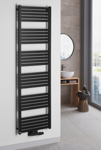 Bruckner GRUNT otopné těleso rovné 500x1610 mm, středové připojení, černá mat 600.123.6