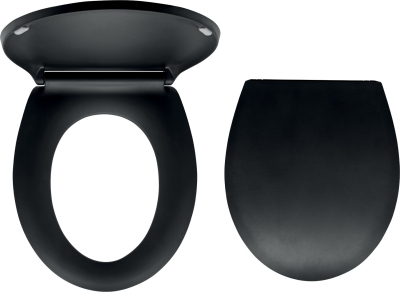 Novaservis WC sedátko, duroplast černá matná, panty tvrzený plast WC/BLACK