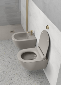 GSI PURA bidet závěsný 36x50cm, tortora mat 8864105