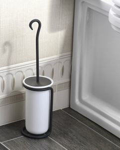 METAFORM REBECCA WC štětka na postavení, keramika, černá mat CC010